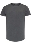 Amaci&Sons T-Shirt TACOMA Basic Crew Neck Shirt Dunkelgrau/Grau