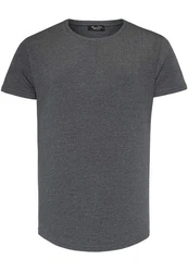 Amaci&Sons T-Shirt TACOMA Basic Crew Neck Shirt Dunkelgrau/Grau
