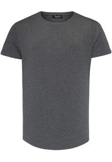 Amaci&Sons T-Shirt TACOMA Basic Crew Neck Shirt Dunkelgrau/Grau