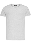Amaci&Sons T-Shirt LANCASTER Basic Crew Neck Grau/Hellgrau