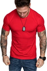 Amaci&Sons T-Shirt LANCASTER Basic Crew Neck Rot/Dunkelrot