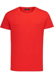 Amaci&Sons T-Shirt LANCASTER Basic Crew Neck Rot/Dunkelrot