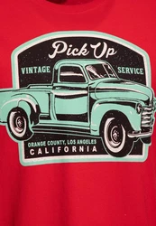 KingKerosin Print-Shirt Pick Up Modell Rot