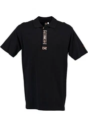 OS-Trachten Poloshirt Owoles Herren  Schwarz/Dunkelblau