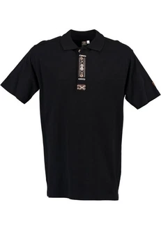 OS-Trachten Poloshirt Owoles Herren  Schwarz/Dunkelblau