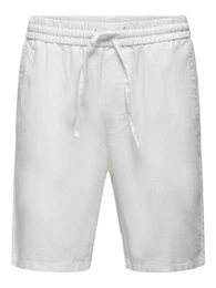 Chinoshorts Leichte Stoff Shorts Bermuda Hose ONSLINUS 5058 in Wei