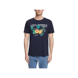 T-Shirt marineblau regular fit (1-tlg., keine Angabe)