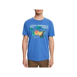 T-Shirt blau regular fit (1-tlg., keine Angabe)