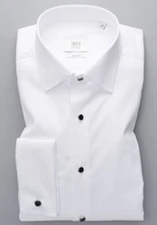 Eterna Hemd Weiß/Creme/Grau