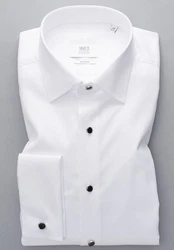 Eterna Hemd Weiß/Creme/Grau