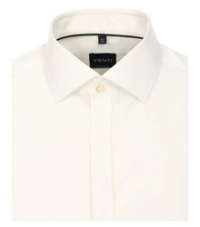 VENTI Langarm Businesshemd Weiß/Creme/Beige/Khaki/Gelb