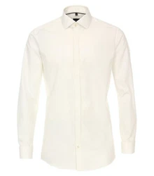 VENTI Langarm Businesshemd Weiß/Creme/Beige/Khaki/Gelb