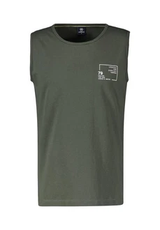 LERROS Tanktop mit Brustprint Dunkelgrün