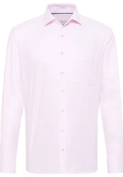 Eterna Langarmhemd MODERN FIT NON IRON Lila/Rosa