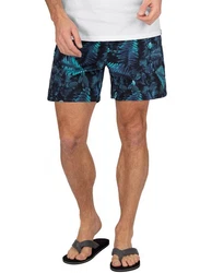 Trigema Shorts Bade-/Freizeitshorts mit Druckmotiv Blau/Dunkelgrün/Grün