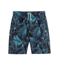 Trigema Shorts Bade-/Freizeitshorts mit Druckmotiv Blau/Dunkelgrün/Grün