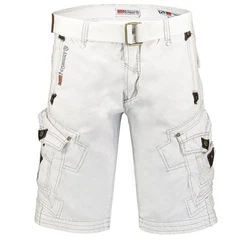 Geographical Norway Cargoshorts Kurze Outdoorhose Basic Herrenshorts mit Gürtel 