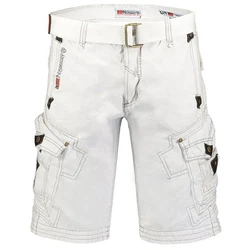 Geographical Norway Cargoshorts Kurze Outdoorhose Basic Herrenshorts mit Gürtel 