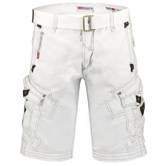 Geographical Norway Cargoshorts Kurze Outdoorhose Basic Herrenshorts mit Gürtel 