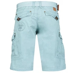 Geographical Norway Cargoshorts Kurze Outdoorhose Basic Herrenshorts mit Gürtel 