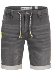 Indicode Jeansshorts Azibo Dunkelgrau/Grau/Hellgrau/Braun