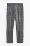 Next Slim-Fit Anzughose aus Wollgemisch mit Karos Dunkelgrau/Grau/Hellgrau