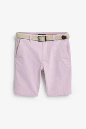 Chinoshorts Straight Fit Chinoshorts mit Grtel (2-tlg)