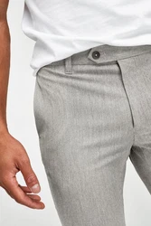 Next Stretch-Hose Formelle Skinny Fit Grau/Khaki/Hellgrau