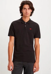 Levi's Poloshirt LE SLIM HOUSEMARK POLO Schwarz/Rot/Dunkelrot