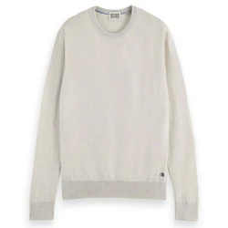 Scotch & Soda Sweatshirt Essentials Crewneck Khaki/Grau/Beige/Hellgrau