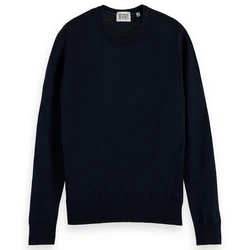 Scotch & Soda Sweatshirt Essentials Crewneck Dunkelblau/Blau