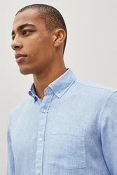 Next Businesshemd Slim Fit Hellblau/Blau