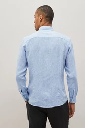 Next Businesshemd Slim Fit Hellblau/Blau