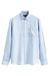 Next Businesshemd Slim Fit Hellblau/Blau