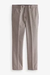Next Anzughose Slim-Fit Anzug Wollgemisch mit Karos Braun/Beige/Lila/Grau