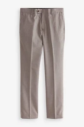 Anzughose Slim-Fit Anzug aus Wollgemisch mit Karos: Hose (1-tlg)
