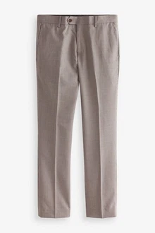 Next Anzughose Slim-Fit Anzug Wollgemisch mit Karos