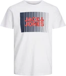 JACK & JONES T-Shirt 'JJCorp' Weiß/Schwarz/Grau/Hellblau/Lila JACK & JONES T-Shirt 'JJCorp' Weiß/Schwarz/Grau/Hellblau/Lila