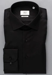 Eterna Langarmhemd Schwarz