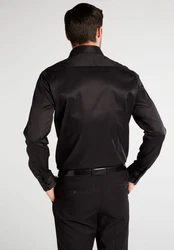 Eterna Langarmhemd Schwarz