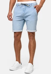 Indicode Jeansshorts Azibo Hellblau