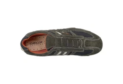 Geox UOMO SNAKE Sneaker Dk Grey Off White