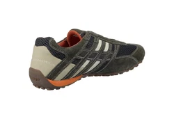 Geox UOMO SNAKE Sneaker Dk Grey Off White