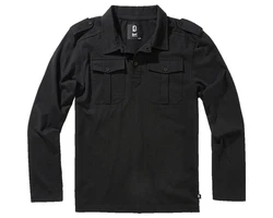 Brandit Poloshirt Willis Dunkelblau/Schwarz/Grau