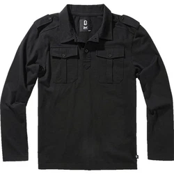 Brandit Poloshirt Willis Dunkelblau/Schwarz/Grau