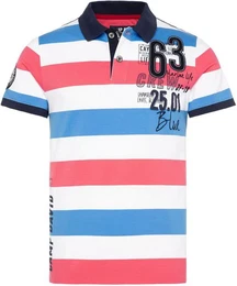 Poloshirt mit Kontrastnhten an den Schultern