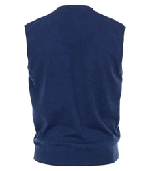 Redmond V-Ausschnitt Pullunder Blau/Dunkelblau