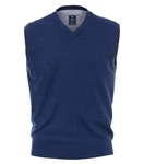 Redmond V-Ausschnitt Pullunder Blau/Dunkelblau