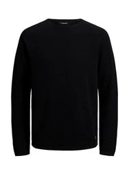 JACK & JONES JJEHILL Knit Crew Neck Pullover schwarz