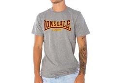 Lonsdale T-Shirt Classic Grau/Khaki/Dunkelgrau/Weiß